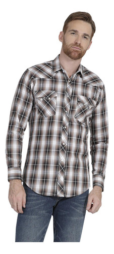 Camisa Vaquera Hombre Wrangler Slim Fit Manga Larga 933