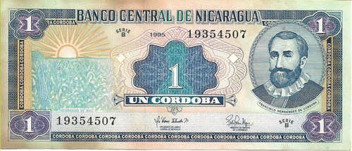  Nicaragua. 1 Cordoba. 1995.  Pick 179. Unc S/c