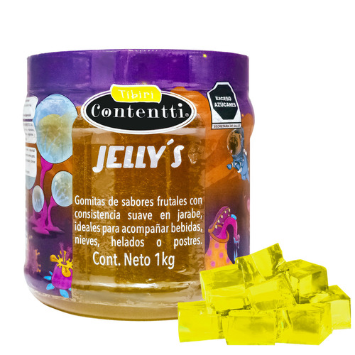 Jellys Atardecer Maracuya 1kg Tibiri Contentt Topping Bebida