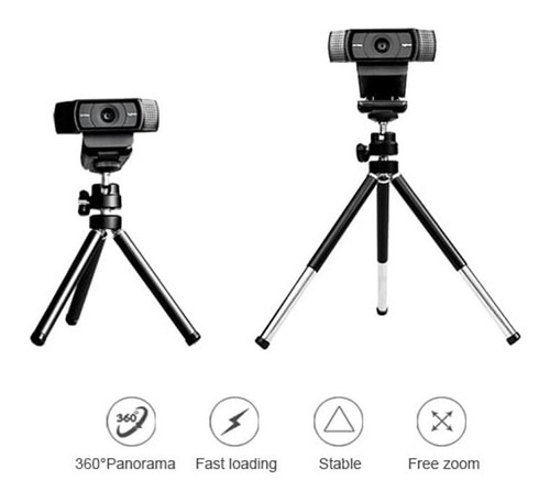 Imagen 4 de 4 de Mini Tripode De Mesa Genius Para Webcams Camara Hasta 25.1cm