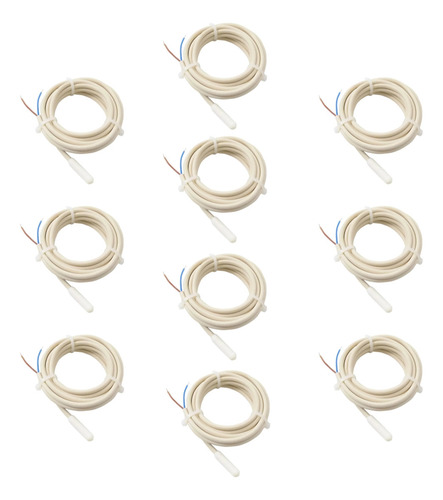 Kit 10 Cabo Sensor De Temperatura Full Gauge Ntc 2m Sb70