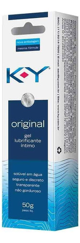 Ky Original Gel Lubrificante Íntimo Com 50g