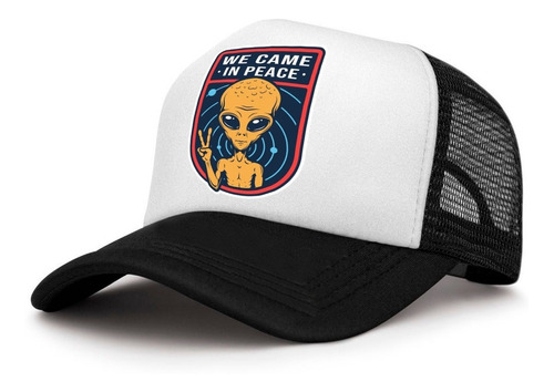 Gorra Trucker Alien Estampada Regulable Muchos Colores