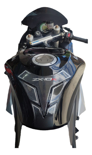 Protector De Tanque  Zx-10 Con Gris Y Tapa Jcm Project