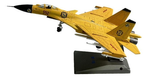 Colección De Modelos De Cazas Fundidos A Presión, Amarillo