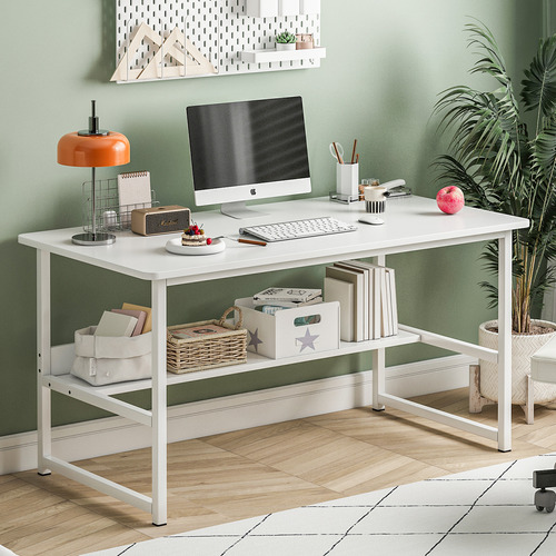Escritorio Para Oficina Minimalista Moderno Blanco 120x55x73