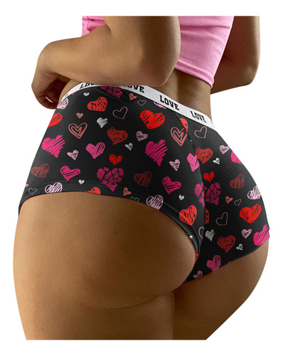 Ropa Interior Femenina Para El Día De San Valentín Con Impre