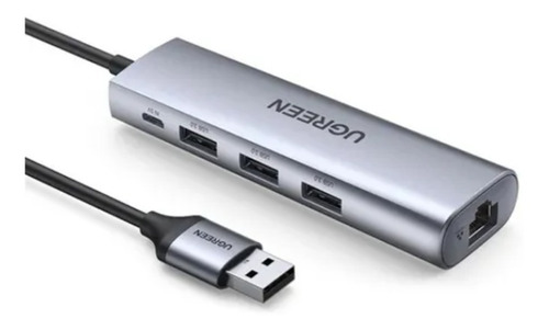 Imagen 7 de 7 de Adaptador Red Ethernet 1 Gbps Y Hub Usb 3.0 Ugreen Mibox New