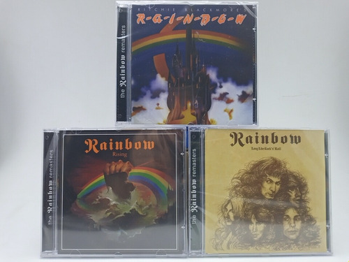 Imagem 1 de 8 de 3 Cds Rainbow - Ritchie Blackmore's, Rising, Long Live Rock