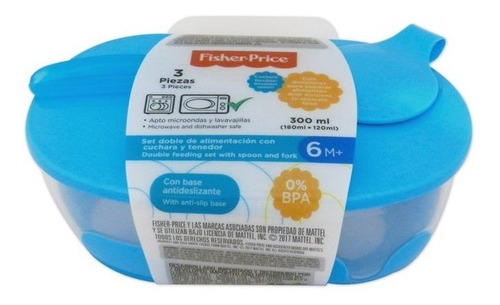 Set Doble De Alimentación Azul, Fisher Price