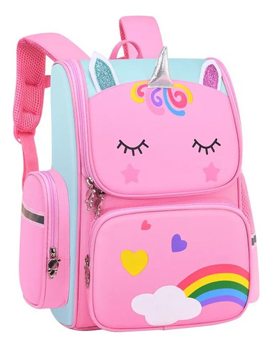 Mochila Infantil Espacial Preescolar Primaria Unicornio W