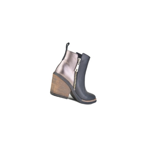 Imagen 6 de 7 de Botinetas Botas Botitas De Mujer De Cuero Kioto - Ferraro