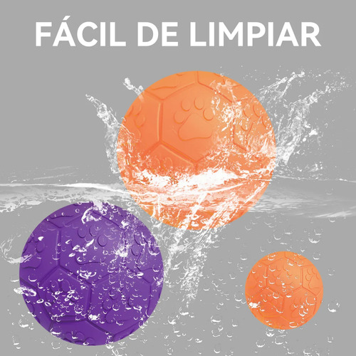 Bola de Futebol Pequena com Som para Cachorro Momovida Dt-15 Laranja