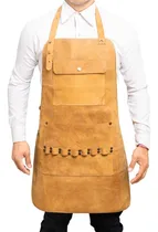 Comprar Mandil Delantal  Parrillero Barbero Piel 100% Cuero 
