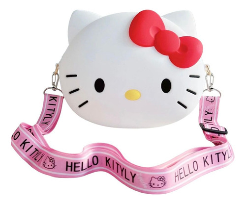 Cartera Bandolera Silicona Hello Kitty X1 Kawaii