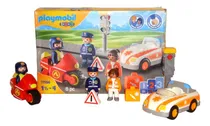 Comprar Playmobil 123 Policia Bombero Medico 71156 Caja Abierta Leer