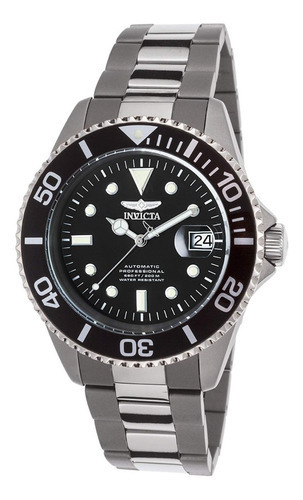 Relógio automático Invicta® Pro Diver 0420 Titanium, cor da moldura: preto, cor de fundo: preto