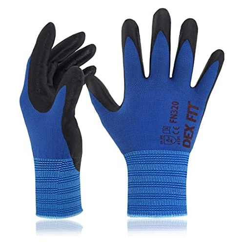 Guantes De Trabajo De Nitrilo Ajuste Elástico 3d Talla Xs