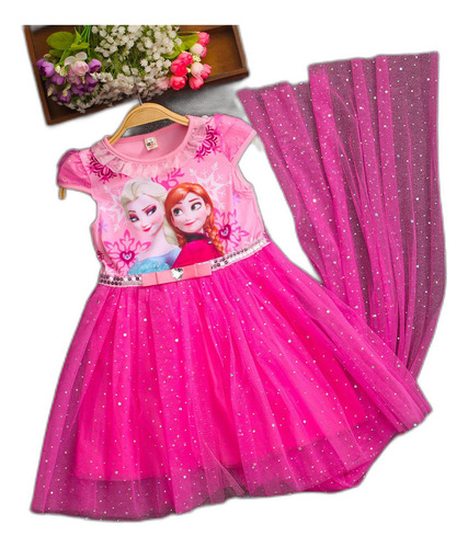 Ropa Infantil Summer Elsa De Manga Corta De Algodón