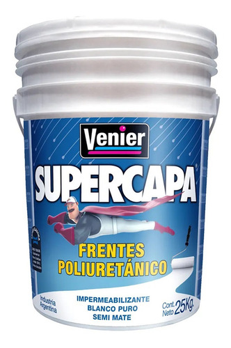 Supercapa Frentes Poliuretanico 25 Kg Venier Bco Universo P