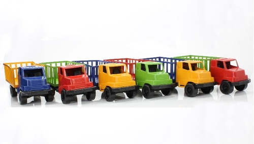 Kit 6 Caminhão Boiadeiro Brinquedo Presente Cor Sortidos