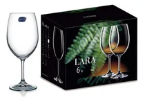 Comprar Copa Cristal Bohemia 450 Ml Vino Lara 6 Copas Color Cristal
