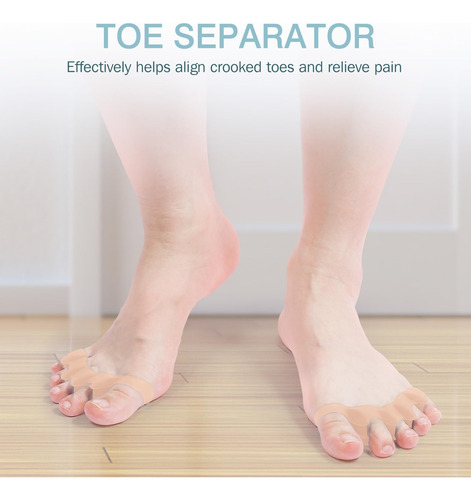 Dos Espaciadores De Dedos De Los Pies Masculinos Y Femeninos