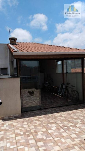 Cobertura Tipo Sem Condomínio Com Acesso Interno Com 2 Dormitórios À Venda, 63 M² Por R$ 450.000 - Vila Humaitá - Santo André/sp - Co0161