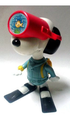 Juguete Mcdonald's 2000 Snoopy Grande Desarmable Buceador