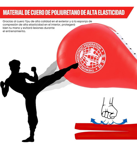 Paquete De 2 Almohadillas Double De Entrenamiento, Taekwondo