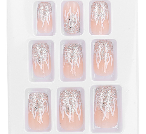 Juego De Puntas De Uñas Postizas 24 Uds. Cubierta