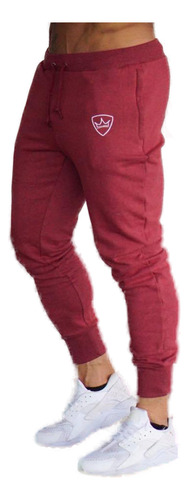 Pantalones Delgados Casuales De Color Liso Con Bolsillo Abie