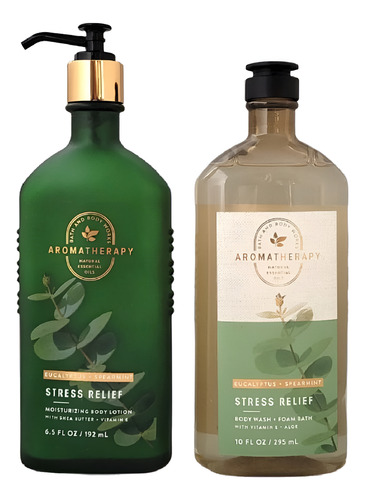 Bath And Body Jabon Y Crema Eucalipto Menta Aromaterapia