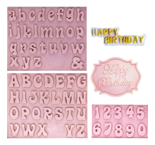 Moldes De Chocolate De Letras De Muyulin, 5 Paquetes De De