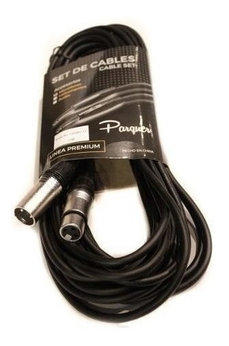 Cable Microfono Canon / Xlr Parquer 1 Metro Ficha Metal