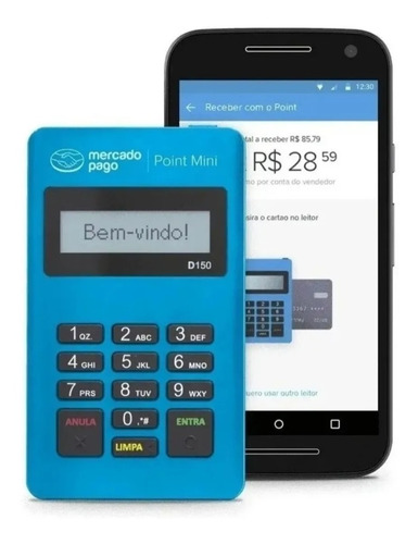 Imagem 1 de 4 de Não Perca Venda - Máquina De Cartão Point Mini Mercado Pago