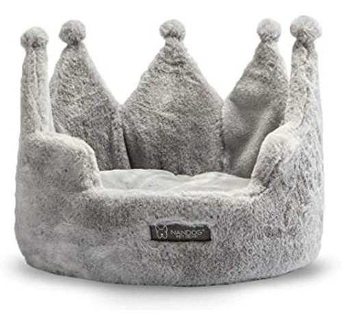 Nandog Crown Collection Cama Para Perros Y Gatos (nube Gris)