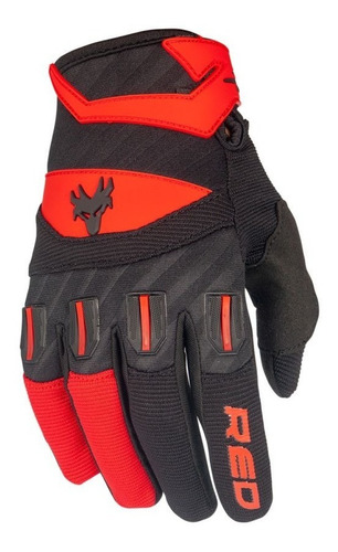 Luva De Proteção Racing Attack M Vermelha Red Dragon