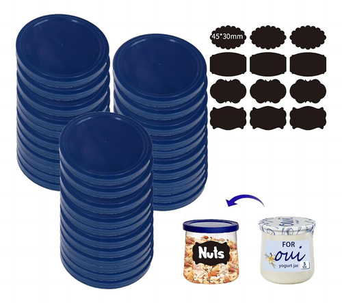 Mailatime 32 Tapas De Yogur Compatibles Con Tarros De Yogur