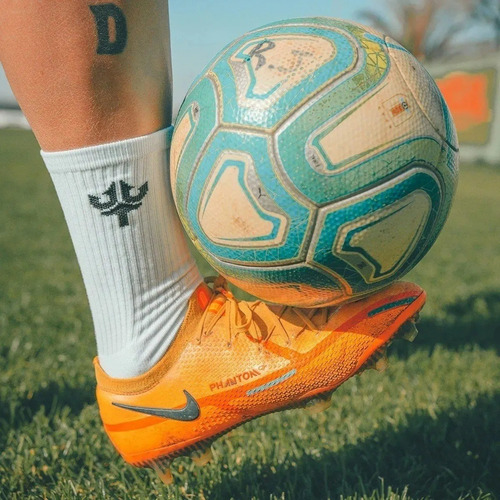 Imagen 5 de 7 de Medias Trinche Técnicas Blancas X3 Deporte Fútbol