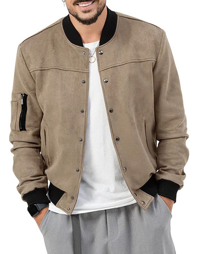 Chaqueta Tipo Cárdigan Casual Estilo Americano Para Hombre