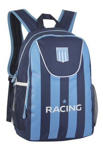 Mochila Futbol Deportiva Racing Club Escolar 17.5'' Original