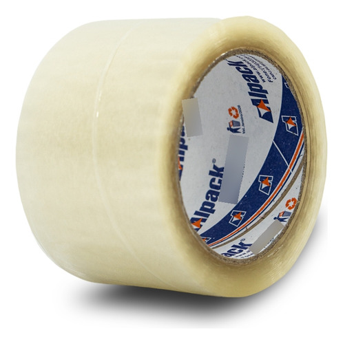 36 Fitas Adesiva Transparente Acrílica 72mmx100m Tipo Durex Lisa