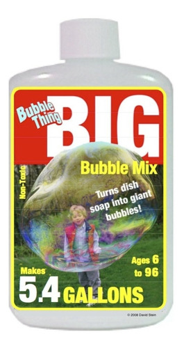 Bubble Thing Mezcla Para Burbujas Gigantes Rinde 5.47galones