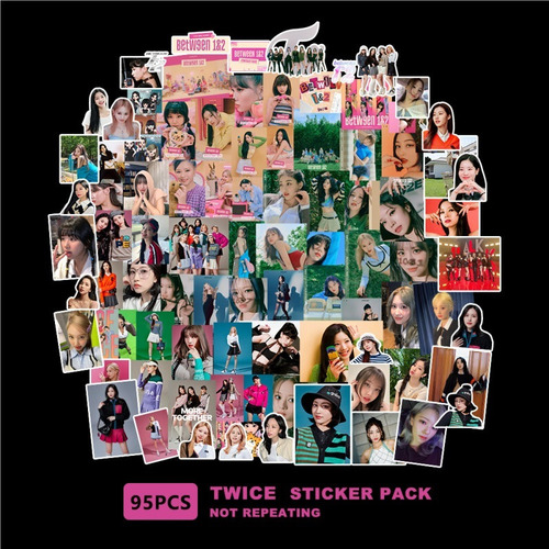 Twice-between 1&2-55 Tarjetas Lomo+95 Pegatinas