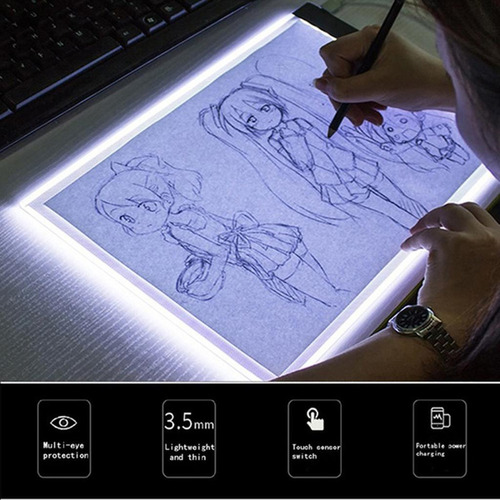 Caja De Luz Led Soporte A5 Tablero De Seguimiento De Dibujo