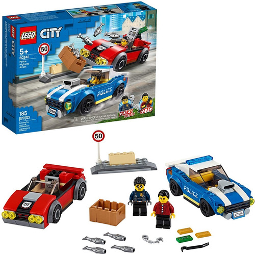 Lego City 60242, bloques de montaje de 185 piezas en caja