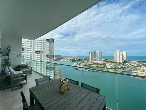 Imagen 1 de 27 de Departamento En Renta En Cancun Aria I Puerto Cancun
