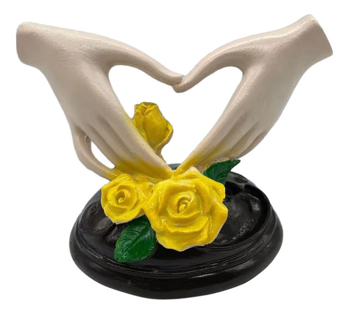 Estatua Artística De Mano Con Forma De Corazón, Pequeño