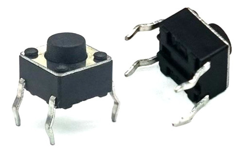 Pack X 10 Boton Pulsador Tact Switch De 4 Pines 6x6x5mm